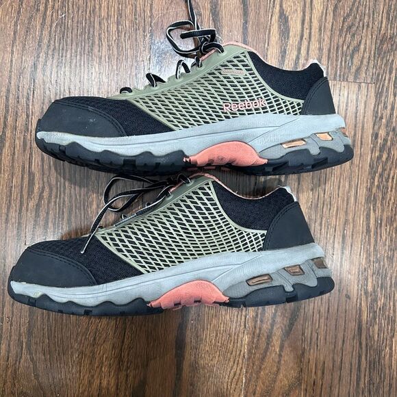 Reebok Heckler Women's Composite Toe Work Athletic Sneakers Black Peach Size 8 - Picture 5 of 10